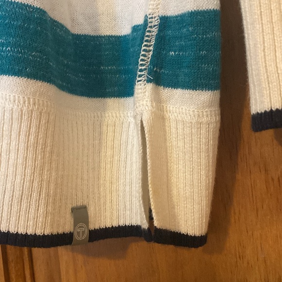 Talbots light weight spring striped sweater pastels - Picture 5 of 9